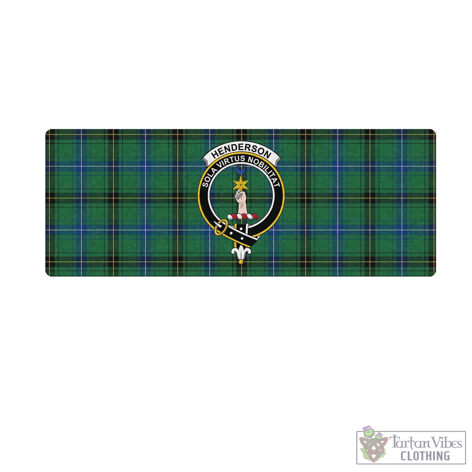 Tartan Vibes Clothing Henderson Ancient Tartan Mouse Pad with Family Crest