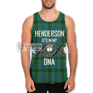 Henderson Ancient Tartan Men's Tank Top with Family Crest DNA In Me Style