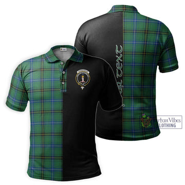 Henderson Ancient Tartan Polo Shirt with Family Crest and Half Of Me Style