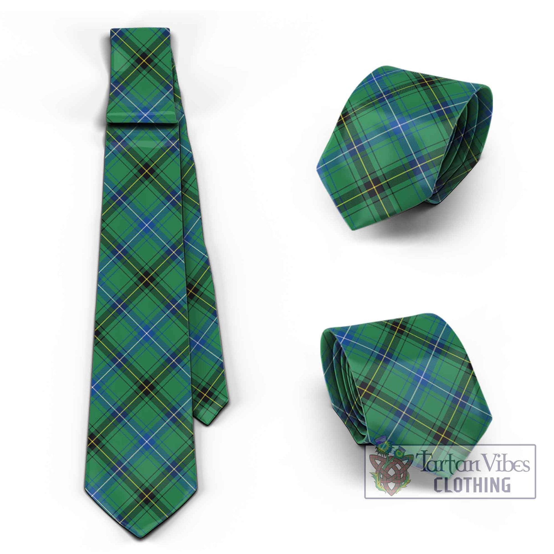 Tartan Vibes Clothing Henderson Ancient Tartan Classic Necktie Cross Style