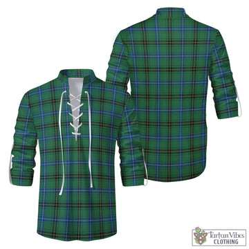 Henderson Ancient Tartan Men's Scottish Traditional Jacobite Ghillie Kilt Shirt