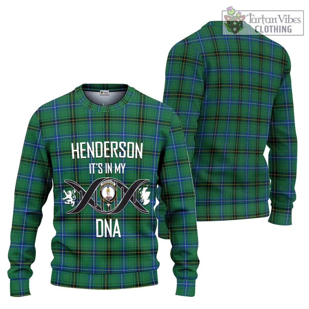 Henderson Ancient Tartan Knitted Sweater with Family Crest DNA In Me Style Unisex - Tartanvibesclothing Shop