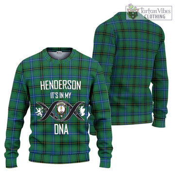 Henderson Ancient Tartan Ugly Sweater with Family Crest DNA In Me Style