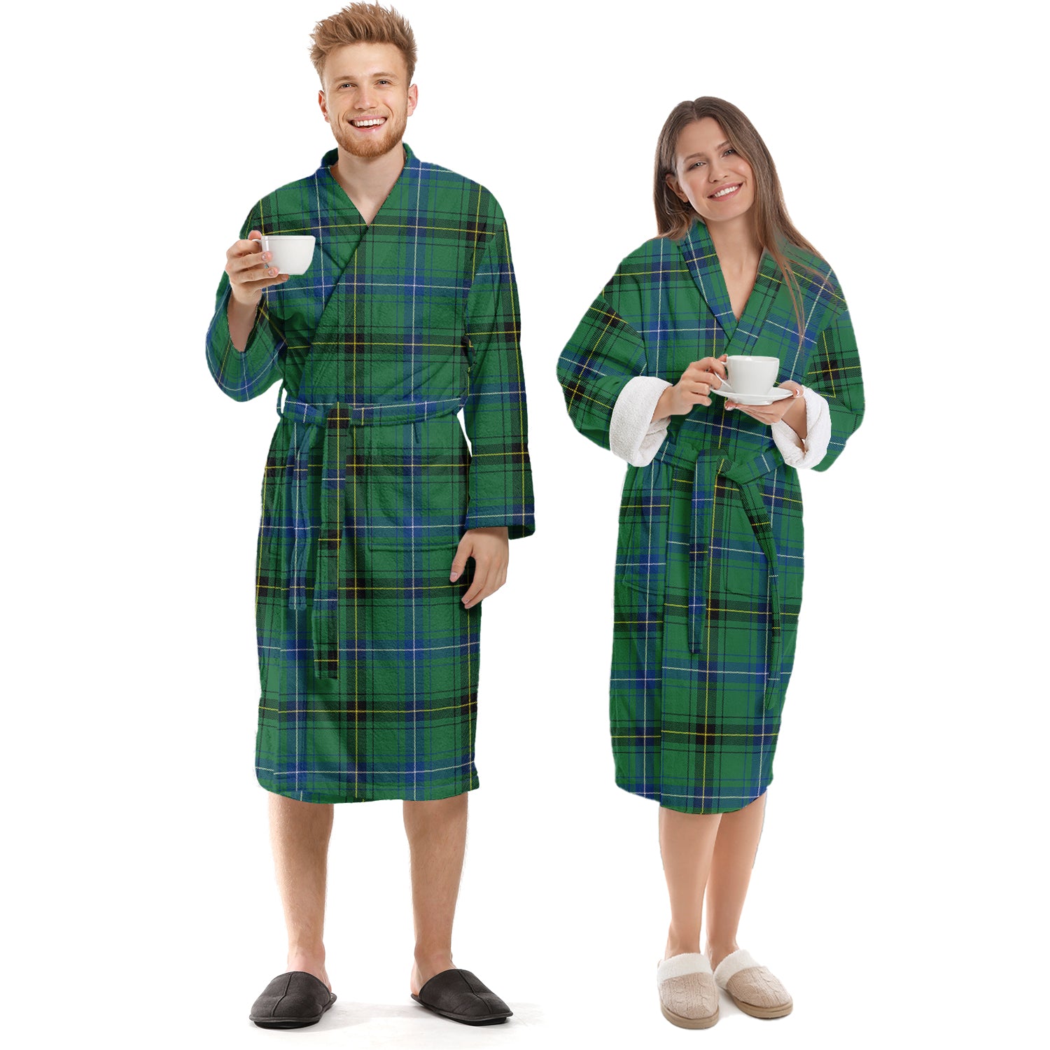 Henderson Ancient Tartan Bathrobe Unisex S - Tartan Vibes Clothing