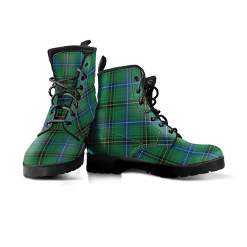 Henderson Ancient Tartan Leather Boots