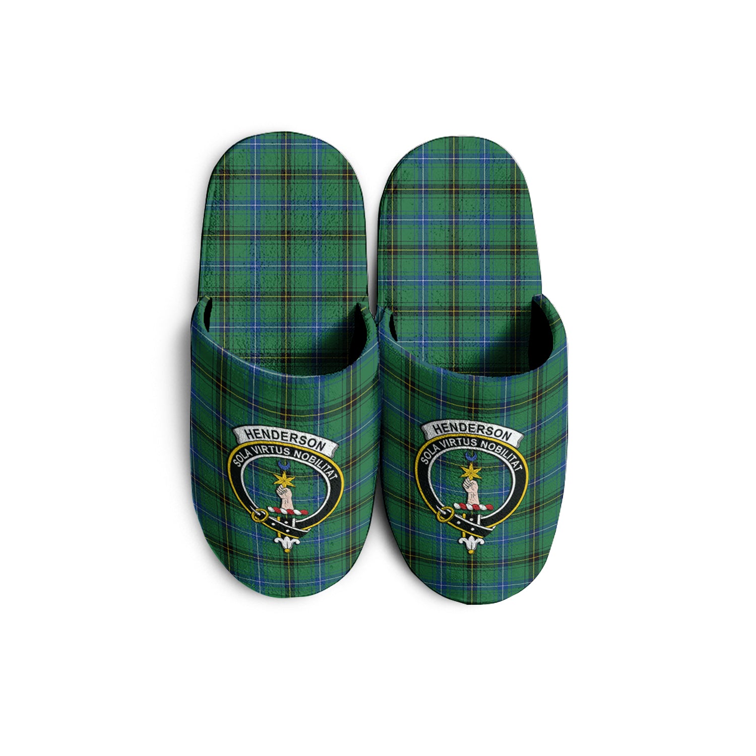 Henderson Ancient Tartan Home Slippers with Family Crest - Tartanvibesclothing