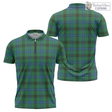 Henderson Ancient Tartan Zipper Polo Shirt