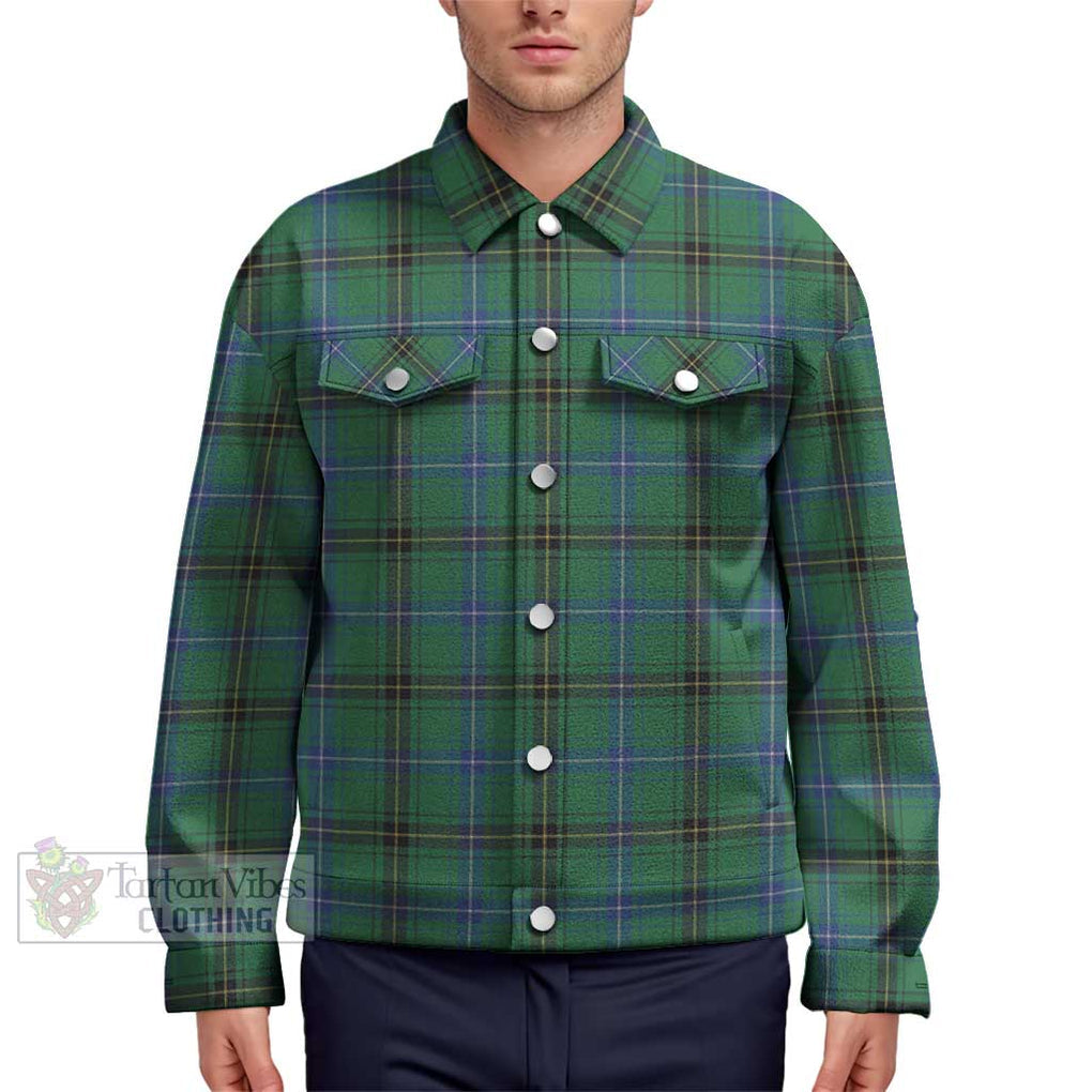 Henderson Ancient Tartan Unisex Lapel Cotton Jacket Unisex - Tartan Vibes Clothing