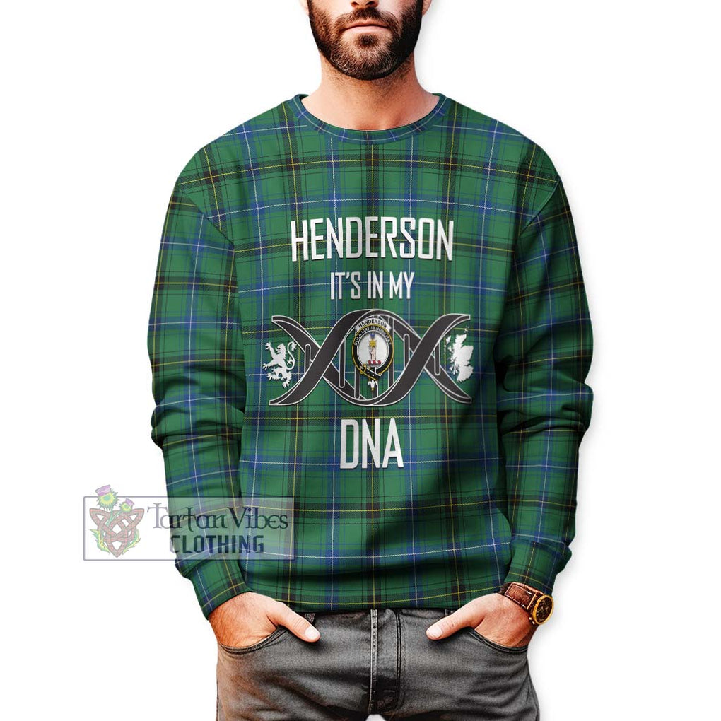 Henderson Ancient Tartan Sweatshirt with Family Crest DNA In Me Style Unisex - Tartanvibesclothing Shop