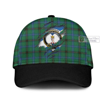 Henderson Ancient Tartan Classic Cap with Family Crest In Me Style