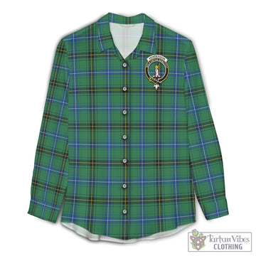 Henderson Ancient Tartan Women's Casual Shirt with Family Crest