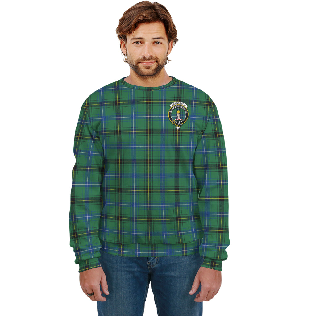 Henderson Ancient Tartan Sweatshirt with Family Crest Unisex - Tartan Vibes Clothing