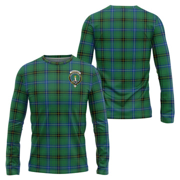 Henderson Ancient Tartan Long Sleeve T-Shirt with Family Crest