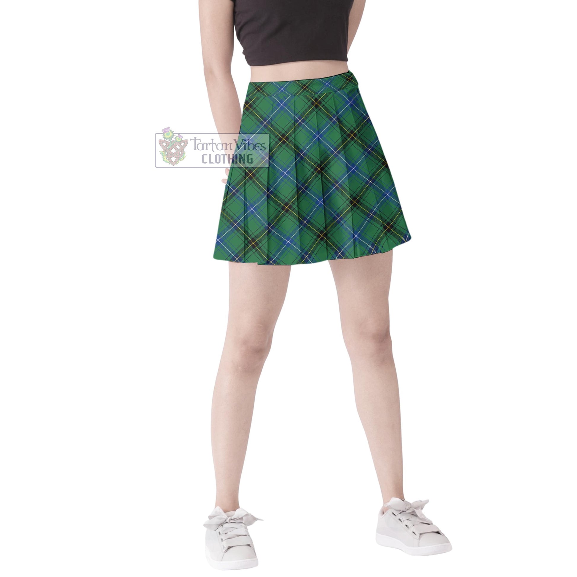 Tartan Vibes Clothing Henderson Ancient Tartan Women's Plated Mini Skirt