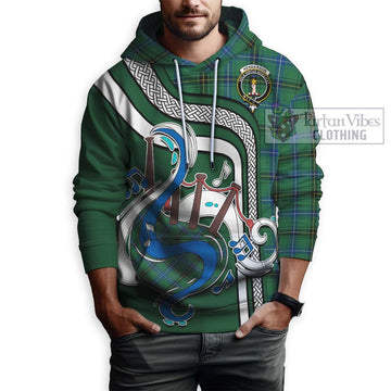 Henderson Ancient Tartan Hoodie with Epic Bagpipe Style