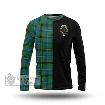 Henderson Ancient Tartan Long Sleeve T-Shirt with Family Crest and Half Of Me Style