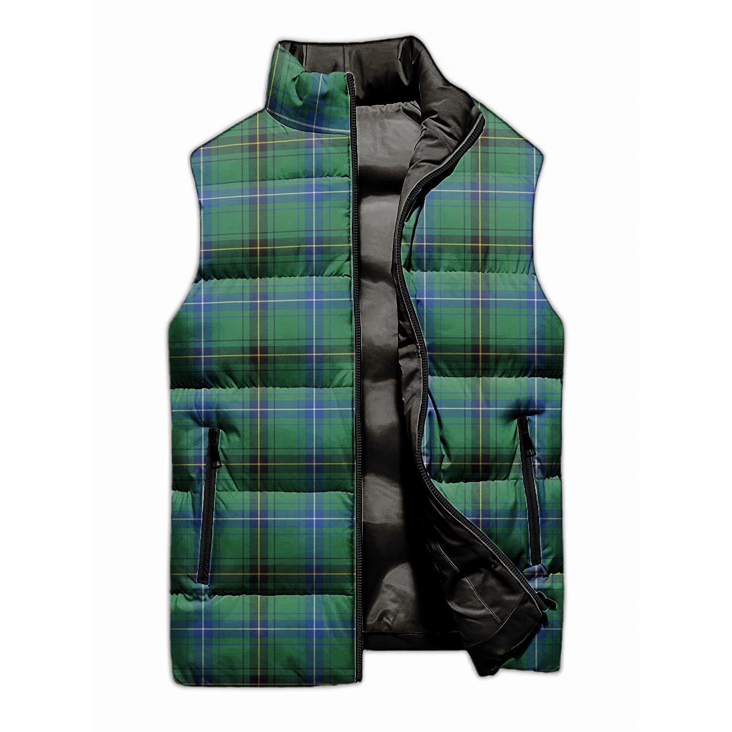 Henderson Ancient Tartan Sleeveless Puffer Jacket - Tartanvibesclothing