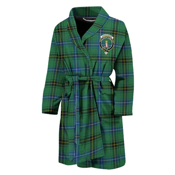 Henderson Ancient Tartan Bathrobe with Family Crest