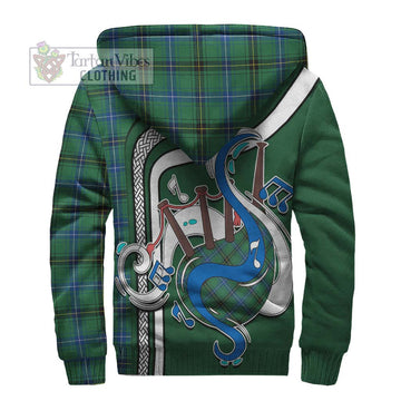 Henderson Ancient Tartan Sherpa Hoodie with Epic Bagpipe Style