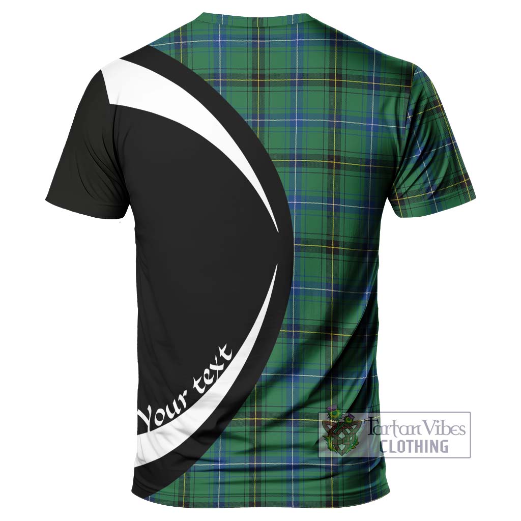 Tartan Vibes Clothing Henderson Ancient Tartan T-Shirt with Family Crest Circle Style