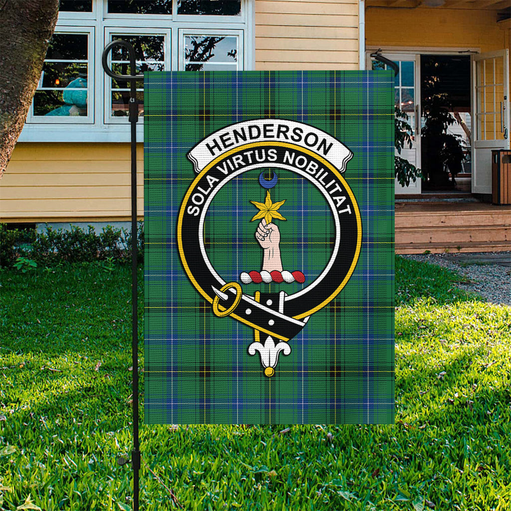 Henderson Ancient Tartan Flag with Family Crest - Tartan Vibes Clothing