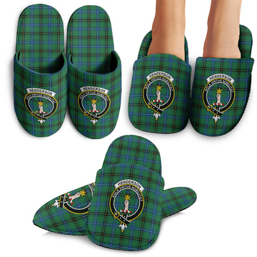 Henderson Ancient Tartan Home Slippers with Family Crest