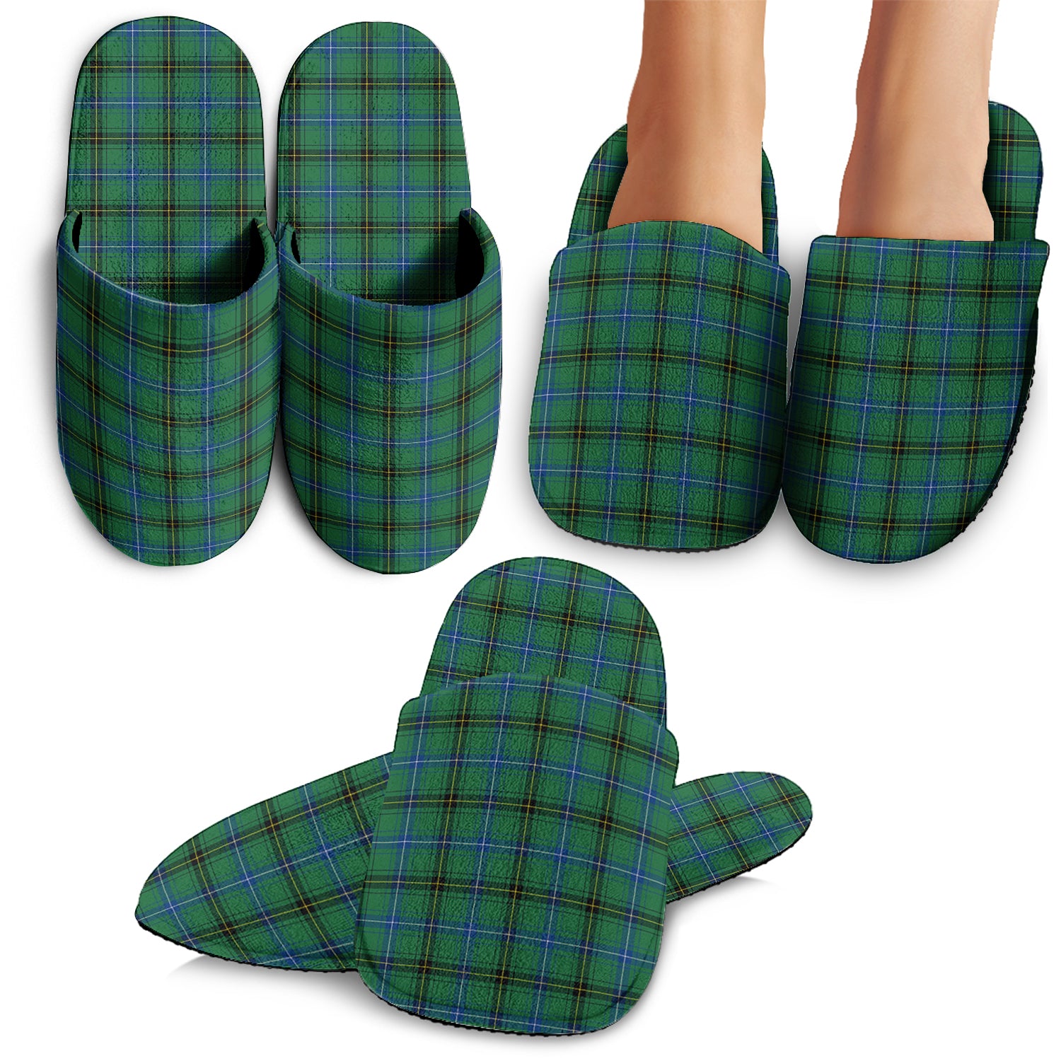 Henderson Ancient Tartan Home Slippers - Tartanvibesclothing