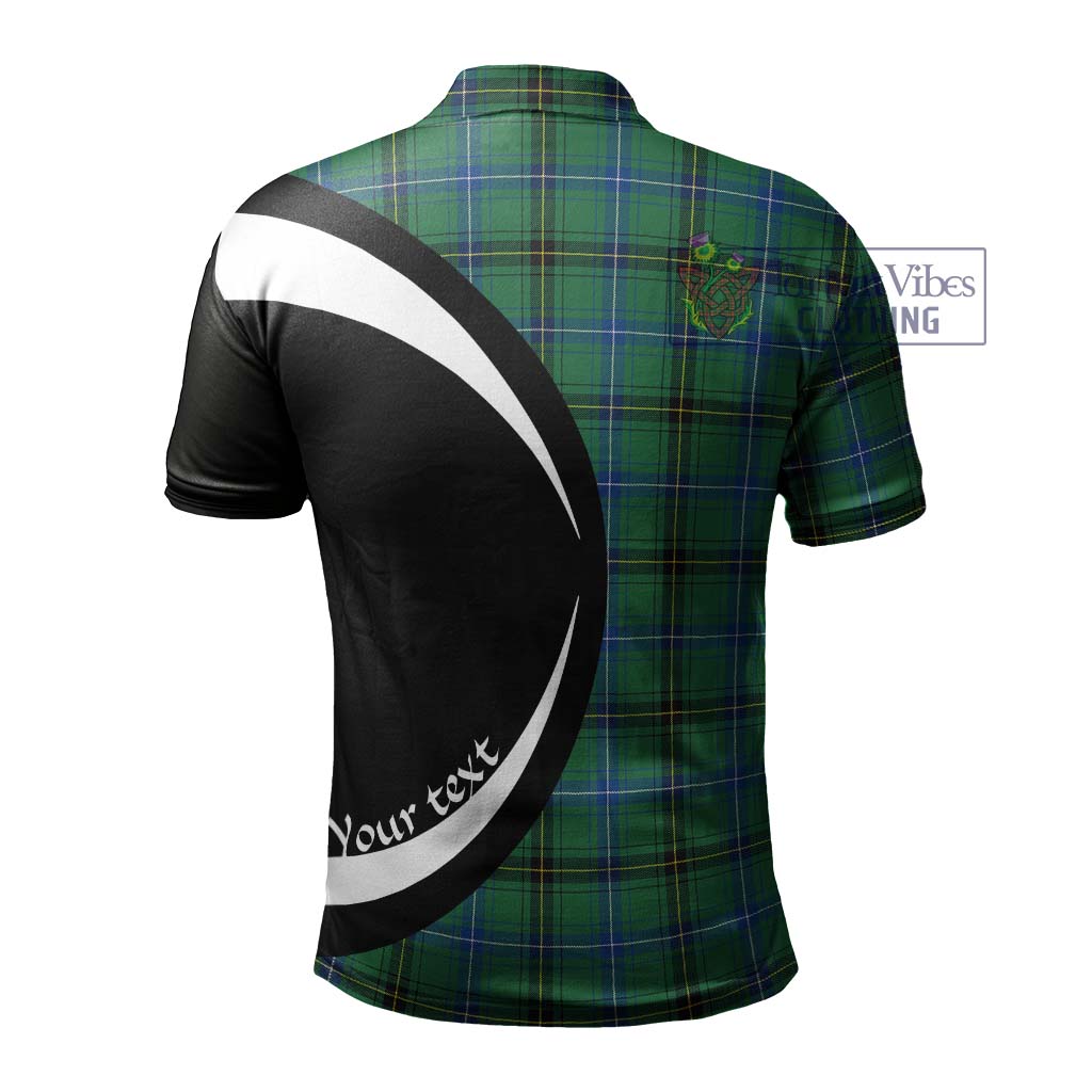 Henderson Ancient Tartan Men's Polo Shirt with Family Crest Circle Style - Tartan Vibes Clothing