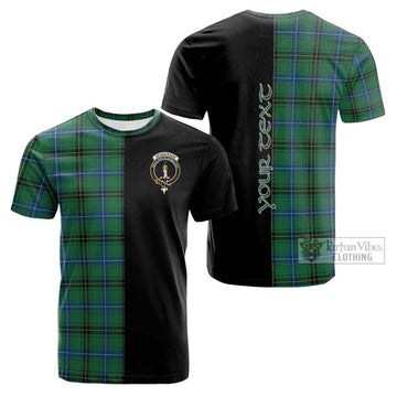 Henderson Ancient Tartan Cotton T-shirt with Family Crest and Half Of Me Style