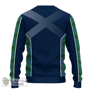 Henderson Ancient Tartan Ugly Sweater with Family Crest and Lion Rampant Vibes Sport Style