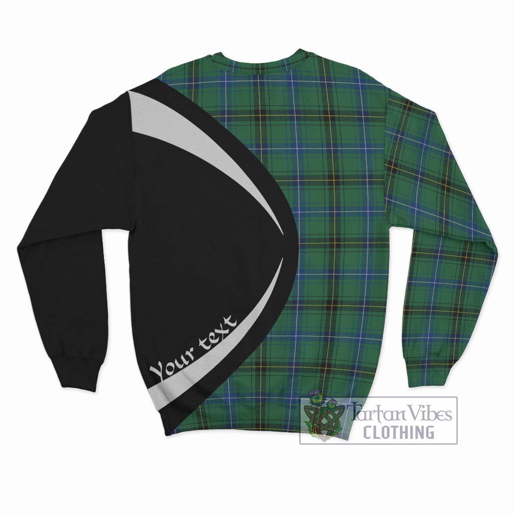 Henderson Ancient Tartan Sweatshirt with Family Crest Circle Style - Tartan Vibes Clothing