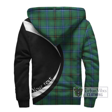 Henderson Ancient Tartan Sherpa Hoodie with Family Crest Circle Style