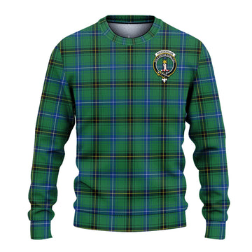 Henderson Ancient Tartan Ugly Sweater with Family Crest