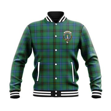 Henderson Ancient Tartan Baseball Jacket with Family Crest