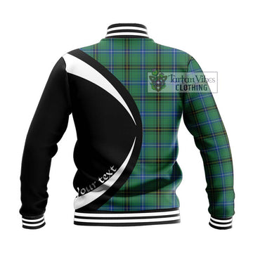 Henderson Ancient Tartan Baseball Jacket with Family Crest Circle Style