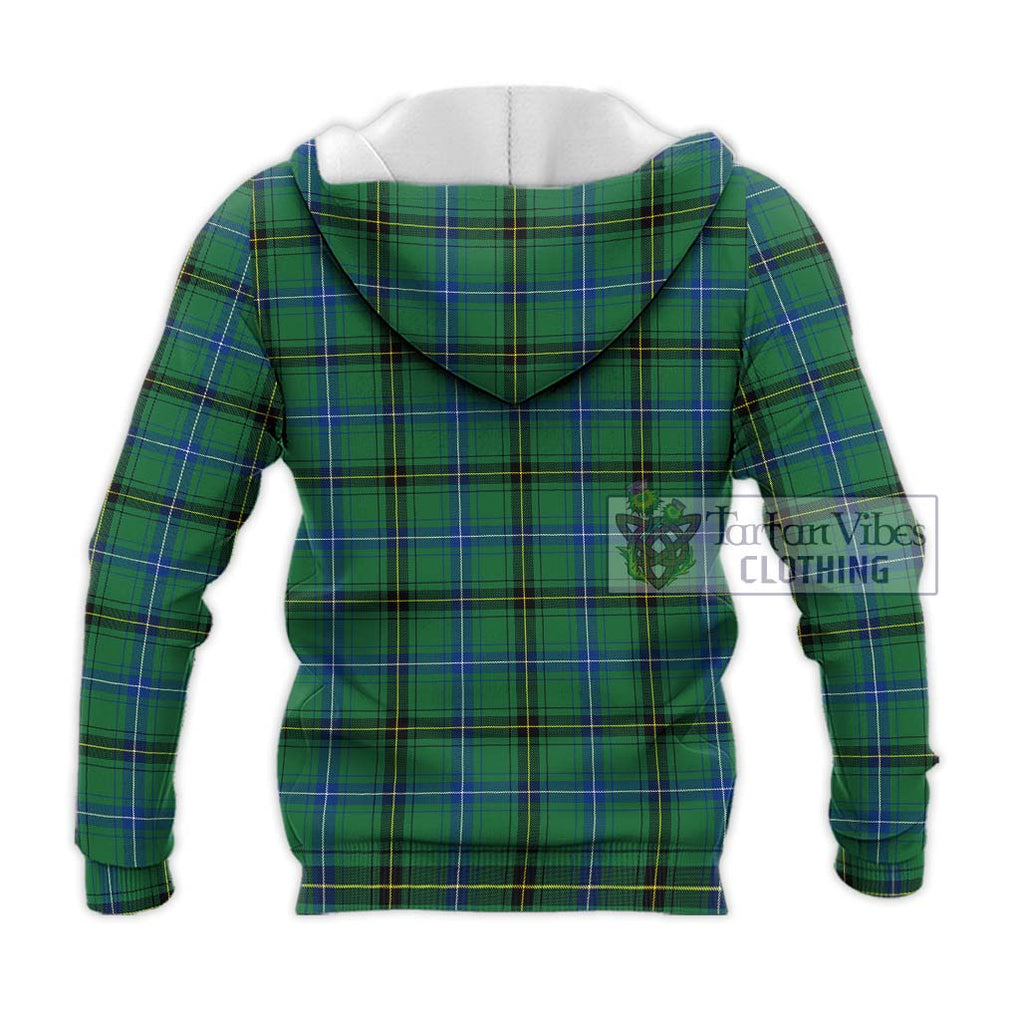 Henderson Ancient Tartan Knitted Hoodie with Family Crest DNA In Me Style - Tartanvibesclothing Shop