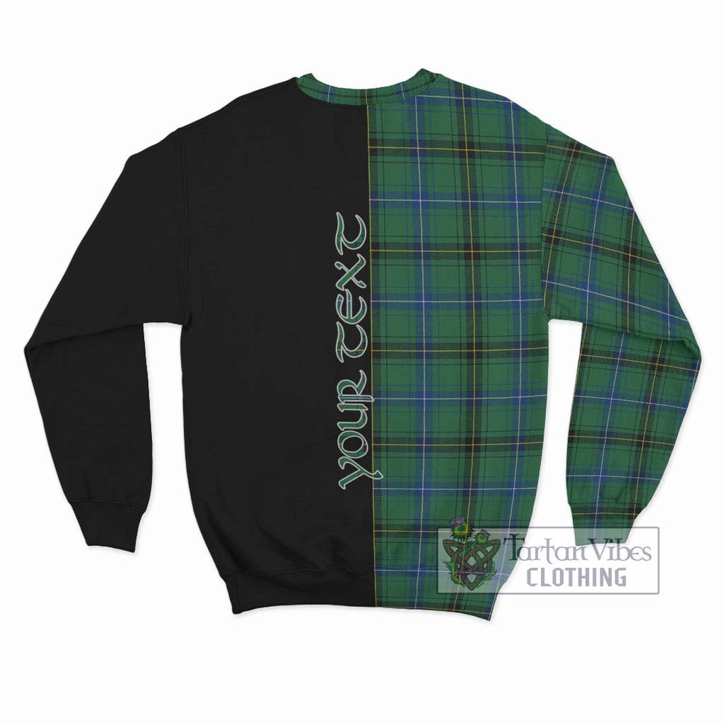 Henderson Ancient Tartan Sweatshirt with Family Crest and Half Of Me Style - Tartanvibesclothing Shop