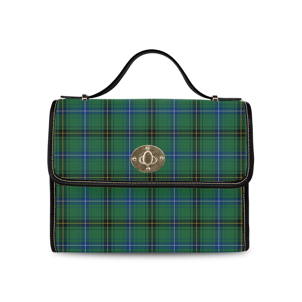 henderson-ancient-tartan-leather-strap-waterproof-canvas-bag