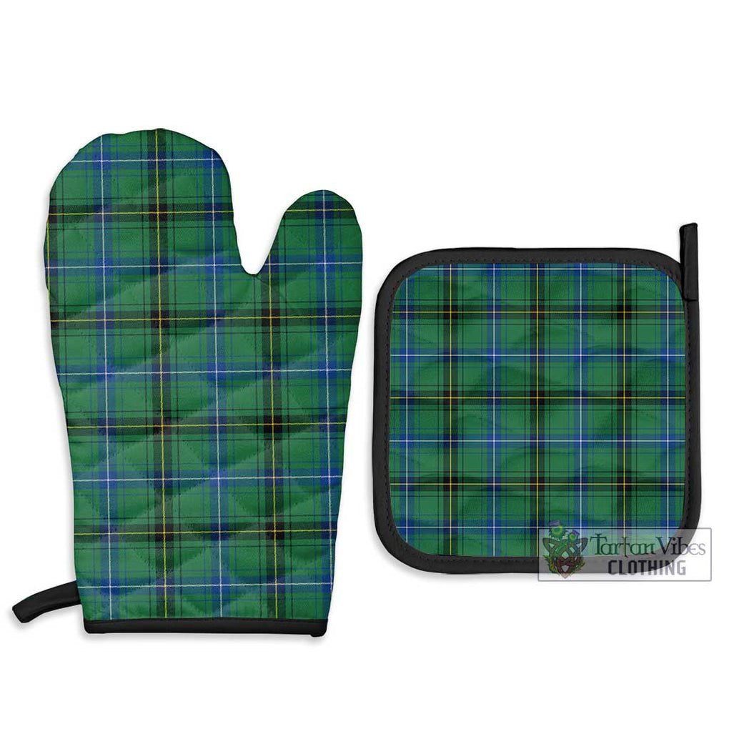 Henderson Ancient Tartan Combo Oven Mitt & Pot-Holder Combo 1 Oven Mitt & 2 Pot-Holder Black - Tartan Vibes Clothing