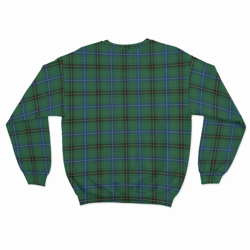 Henderson Ancient Tartan Sweatshirt with Family Crest - Tartan Vibes Clothing