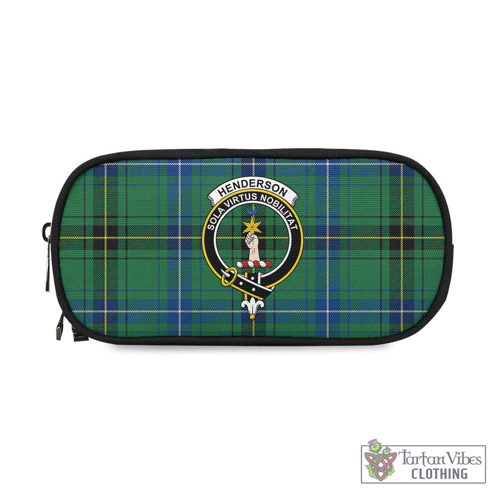 Tartan Vibes Clothing Henderson Ancient Tartan Pen and Pencil Case with Family Crest