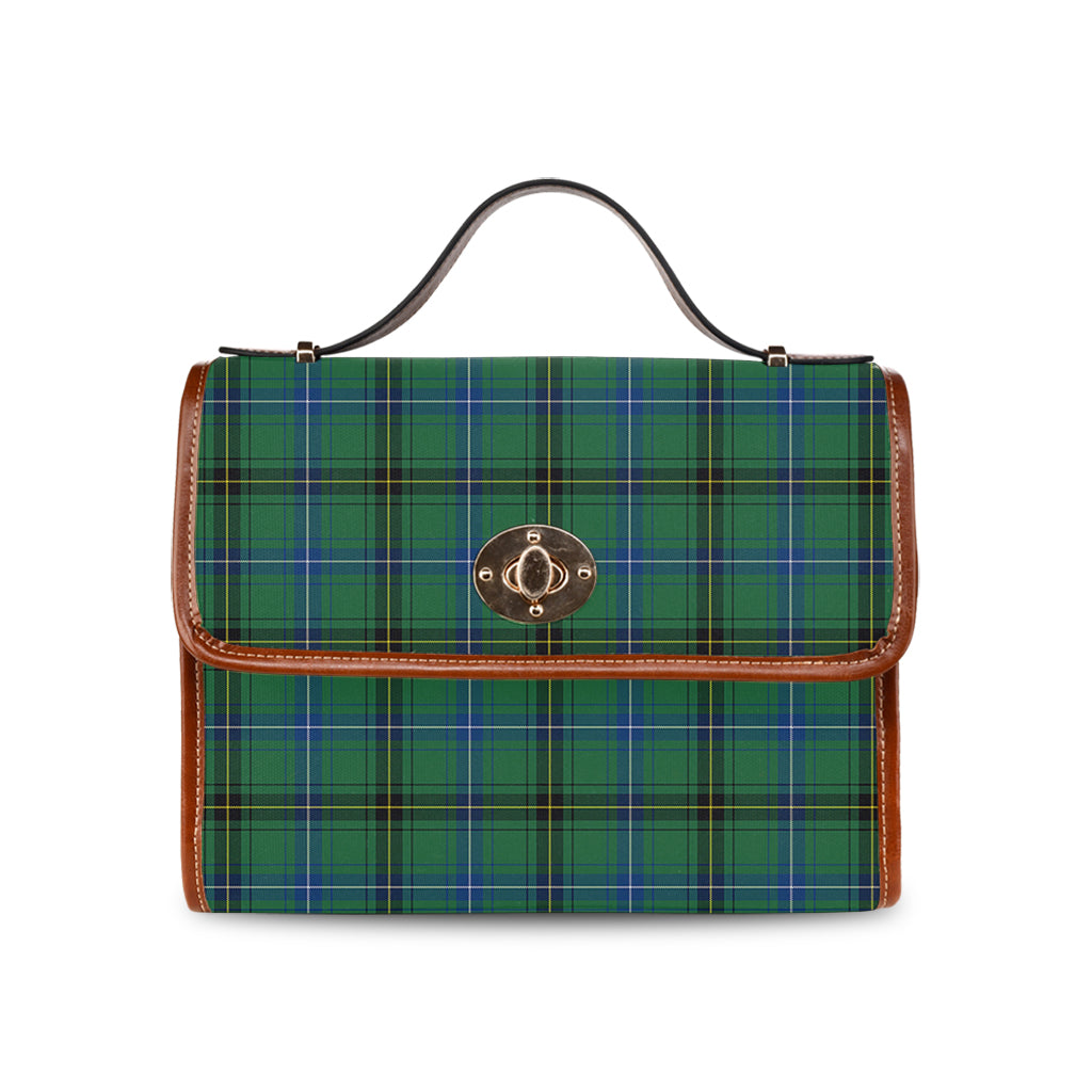 henderson-ancient-tartan-leather-strap-waterproof-canvas-bag