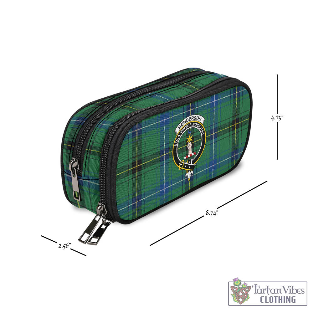 Tartan Vibes Clothing Henderson Ancient Tartan Pen and Pencil Case with Family Crest