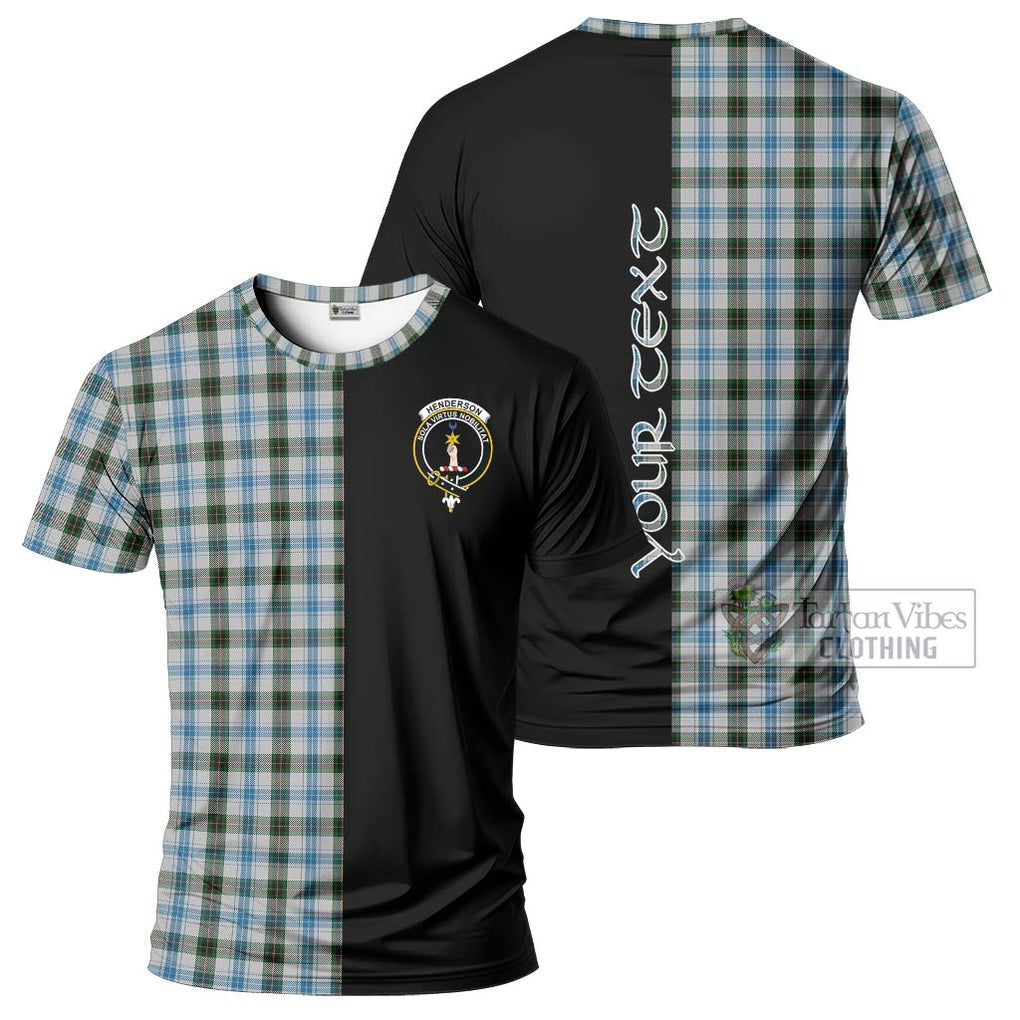 Henderson Dress Tartan T-Shirt with Family Crest and Half Of Me Style Kid's Shirt - Tartanvibesclothing Shop