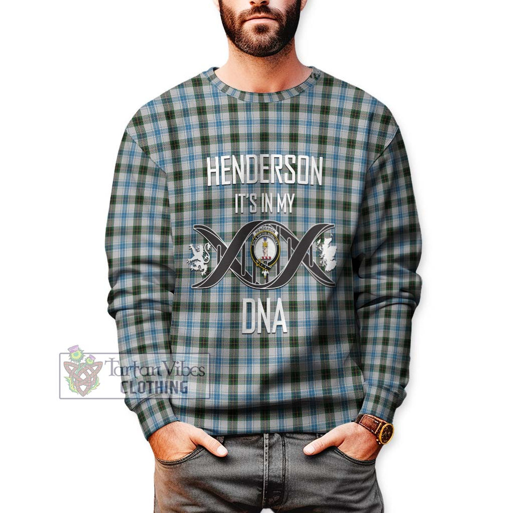 Henderson Dress Tartan Sweatshirt with Family Crest DNA In Me Style Unisex - Tartanvibesclothing Shop