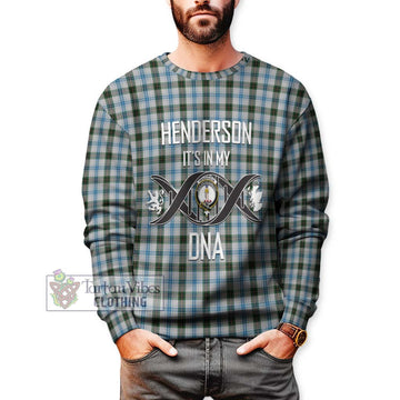 Henderson Dress Tartan Sweatshirt with Family Crest DNA In Me Style