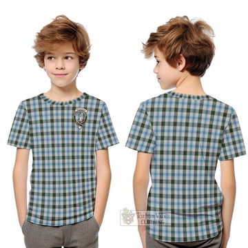 Henderson Dress Tartan Kid T-Shirt with Family Crest