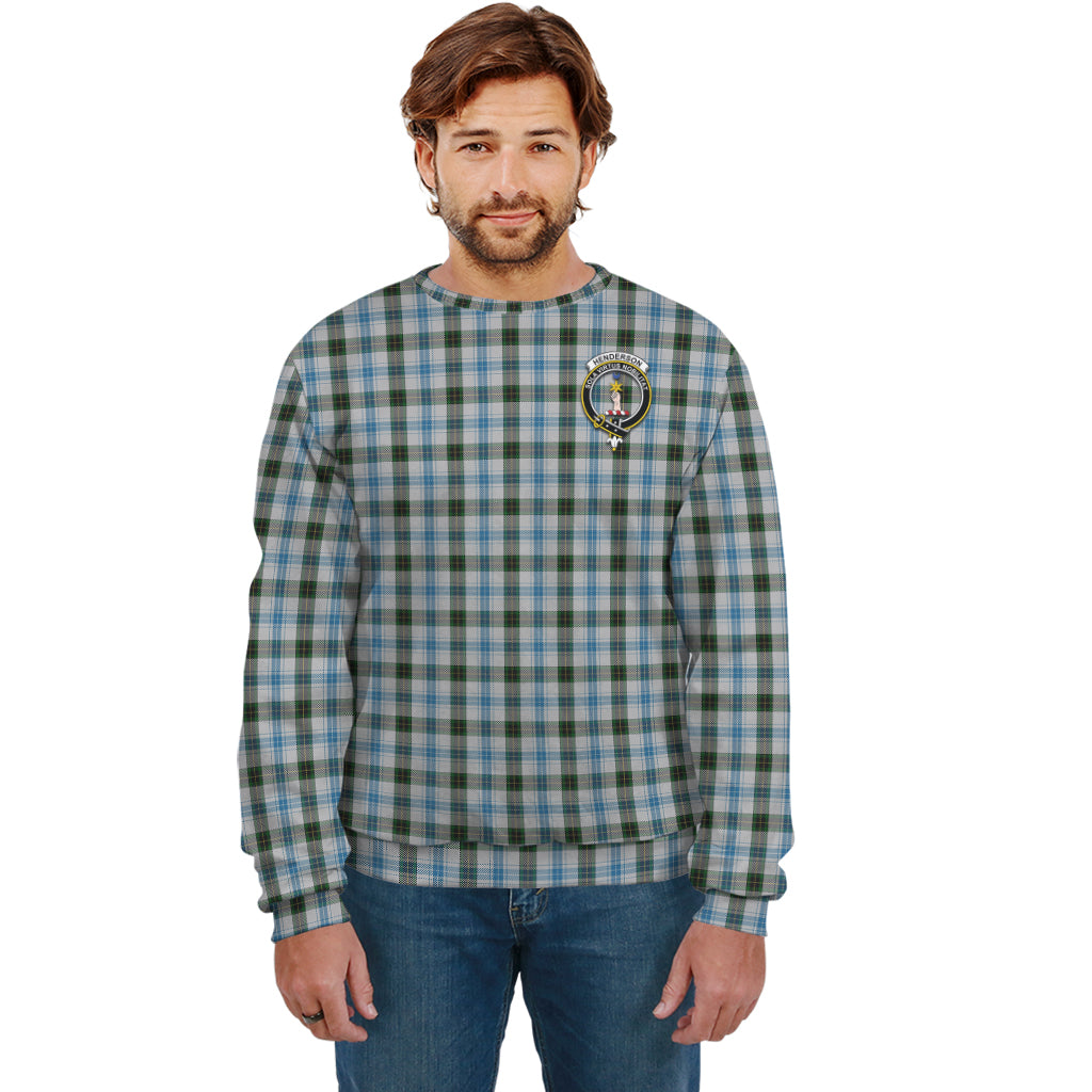 Henderson Dress Tartan Sweatshirt with Family Crest Unisex - Tartan Vibes Clothing