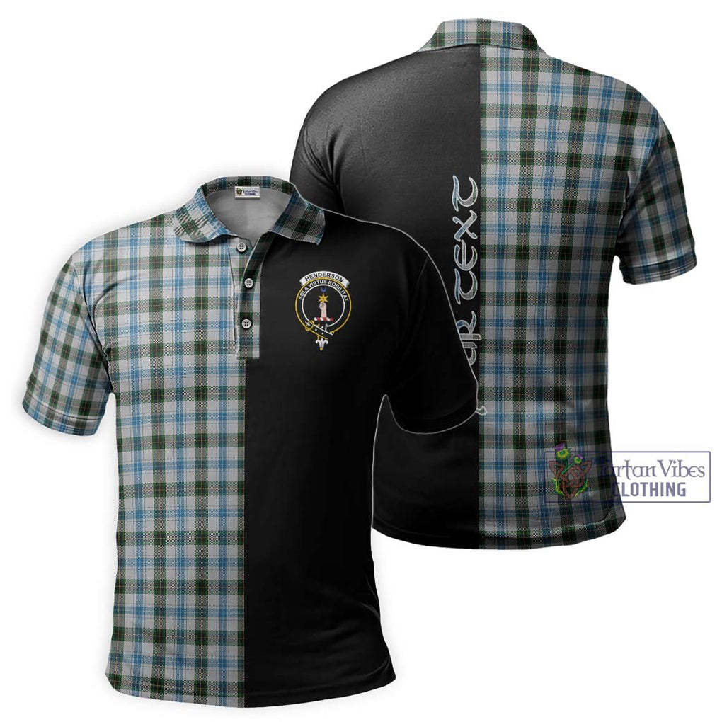 Henderson Dress Tartan Polo Shirt with Family Crest and Half Of Me Style Kid - Tartanvibesclothing Shop