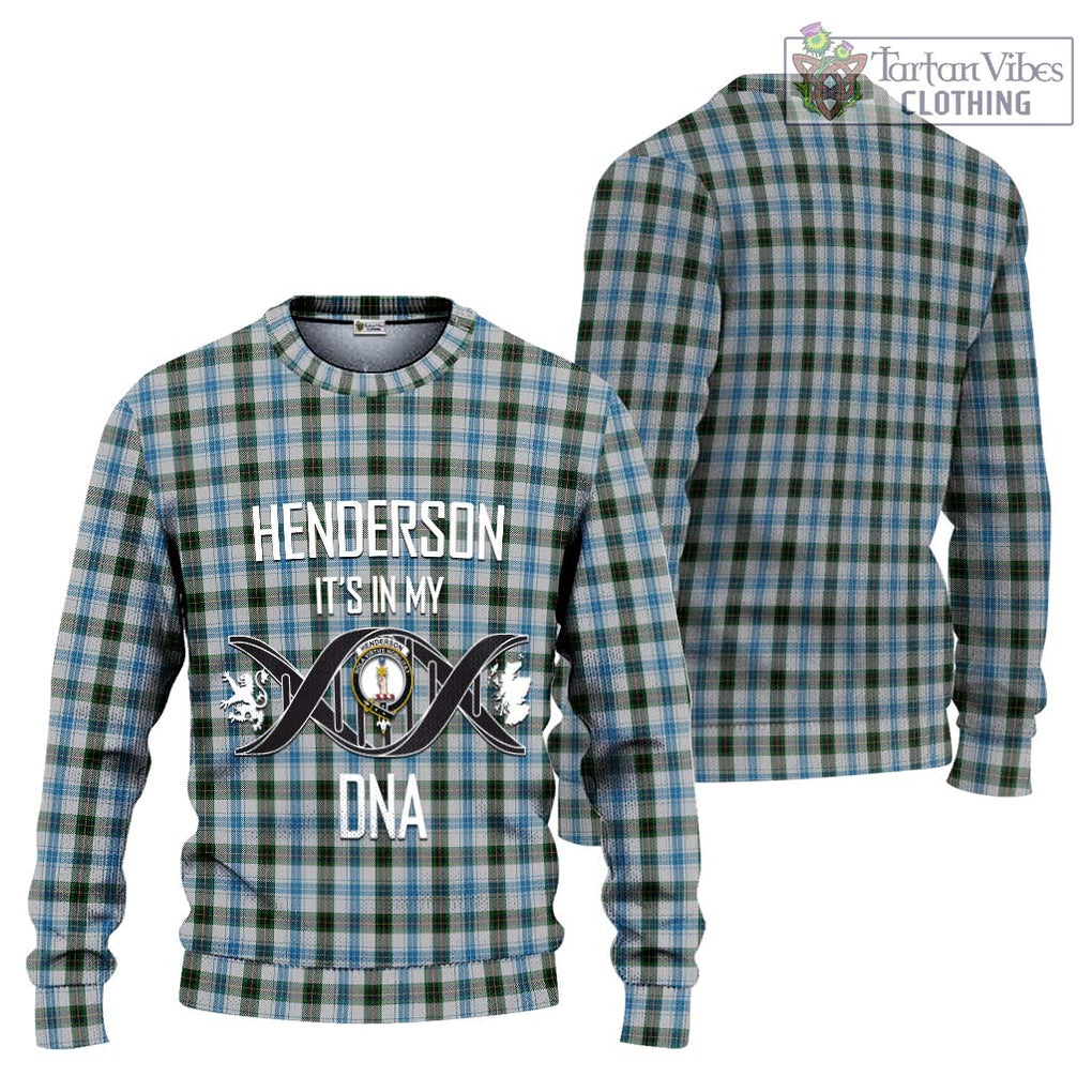 Henderson Dress Tartan Knitted Sweater with Family Crest DNA In Me Style Unisex - Tartanvibesclothing Shop